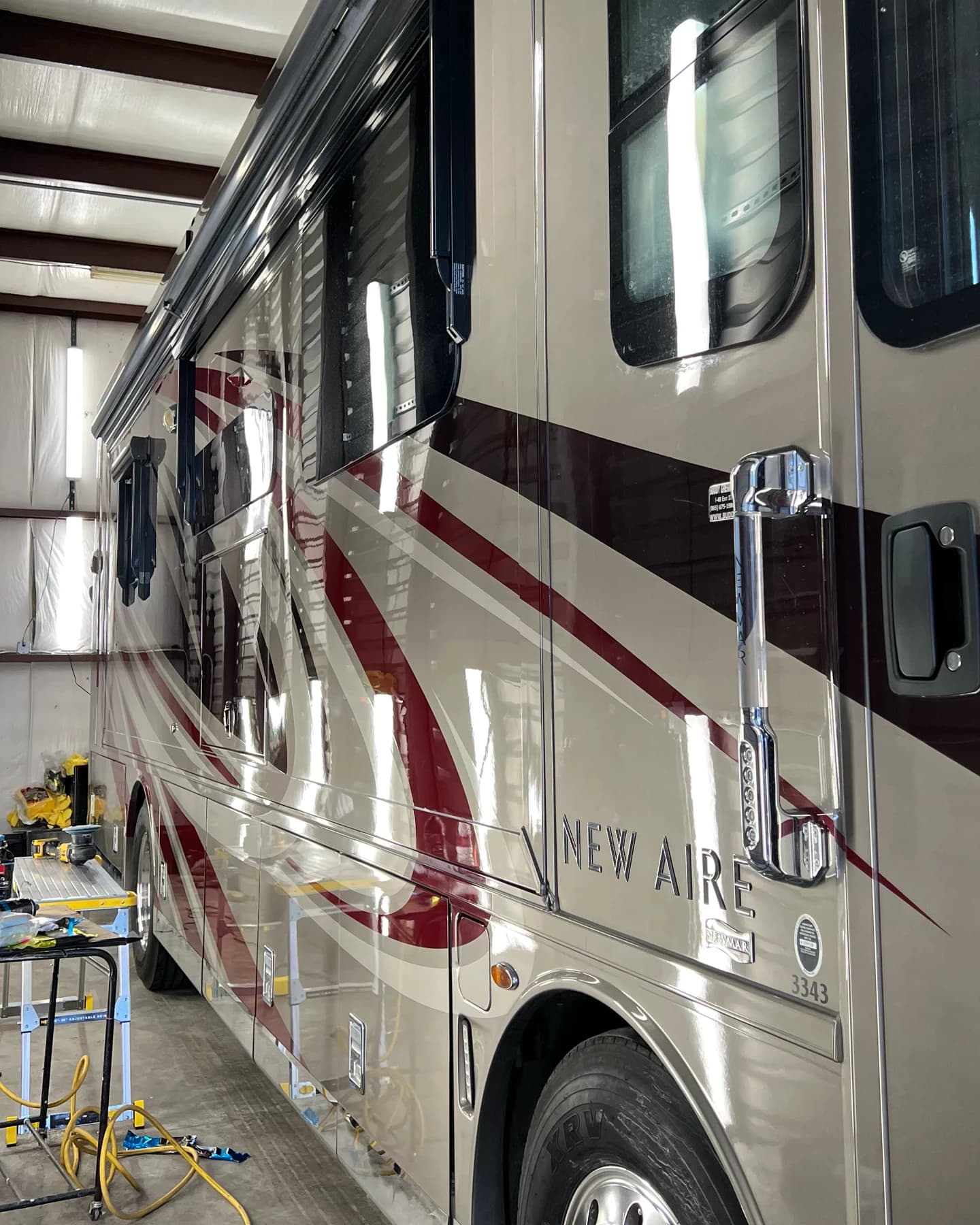New Aire RV detailing and ceramic coating