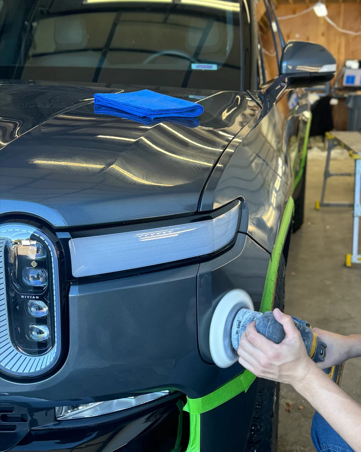 Rivian car detailing including paint protection film (PPF) or clear bra, window tinting, ceramic coating, vinyl wraps and more
