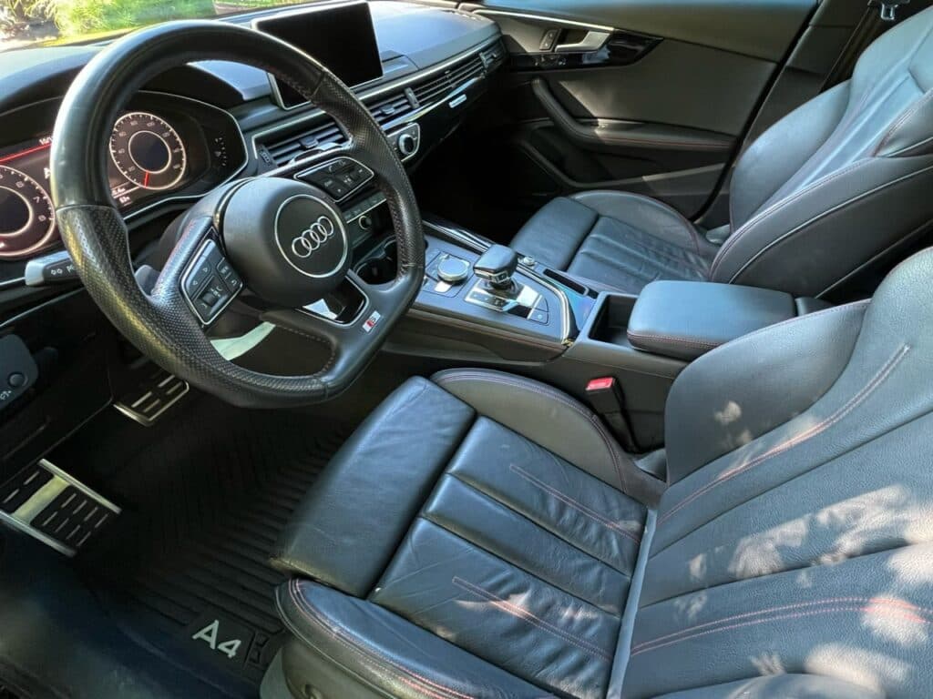 Audi interior detailing