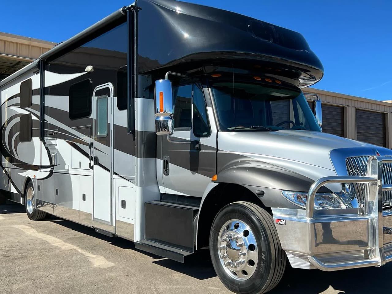 Super C Motorhome RV detailing
