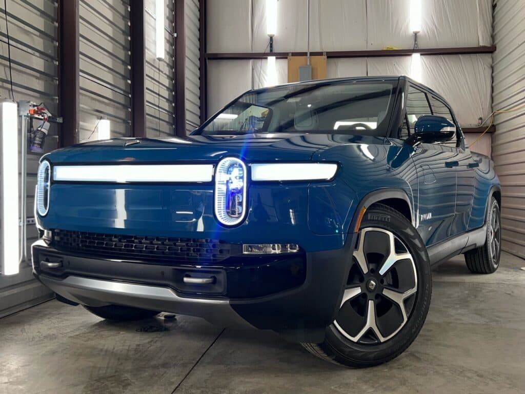 Rivian car detailing including paint protection film (PPF) or clear bra, window tinting, ceramic coating, vinyl wraps and more